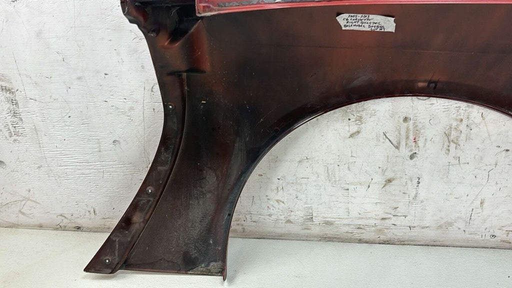 05-13 Chevy Corvette C6 Right Rh Exterior Quarter Panel (Sunset Orange 71U)Coupe