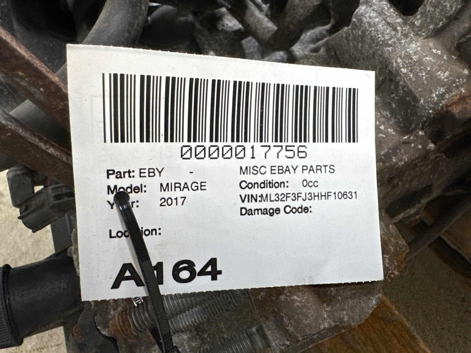 17-24 Mitsubishi Mirage G41.2L Engine Complete Assembly (vin J 8th digit)AT OEM
