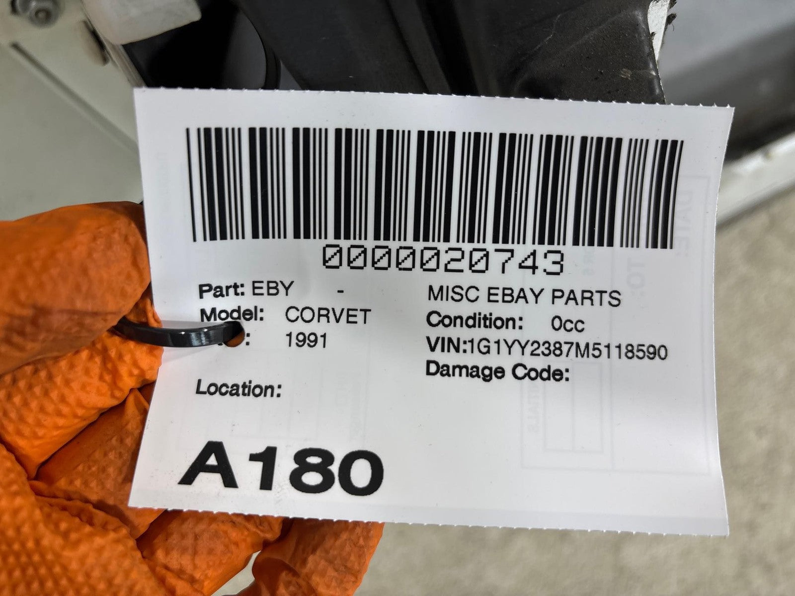 1984-1996 Chevrolet Corvette Front Left Door Shell Panel OEM