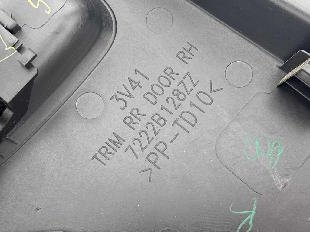 14-24 Mitsubishi Mirage G4 Rear Passenger Side Door Panel Trim Cover Oem