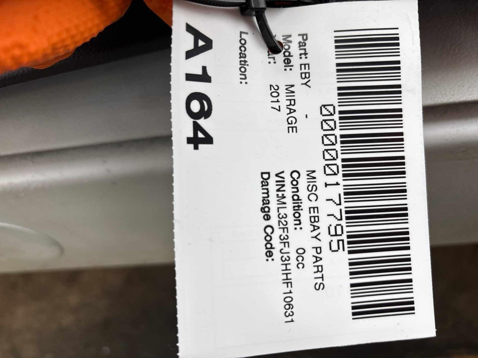 14-24 Mitsubishi Mirage G4 Front Passenger Side Door Panel Trim Cover Oem