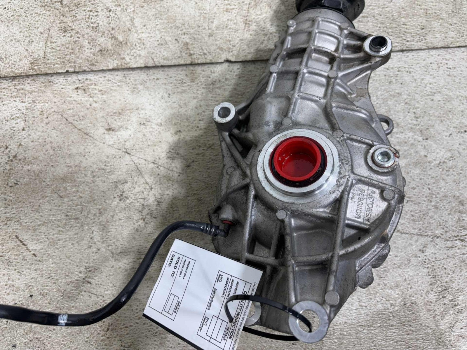 18-25 Alfa Romeo Stelvio 2.0L Front Axle Differential Carrier W/ Drive Shaft Oem