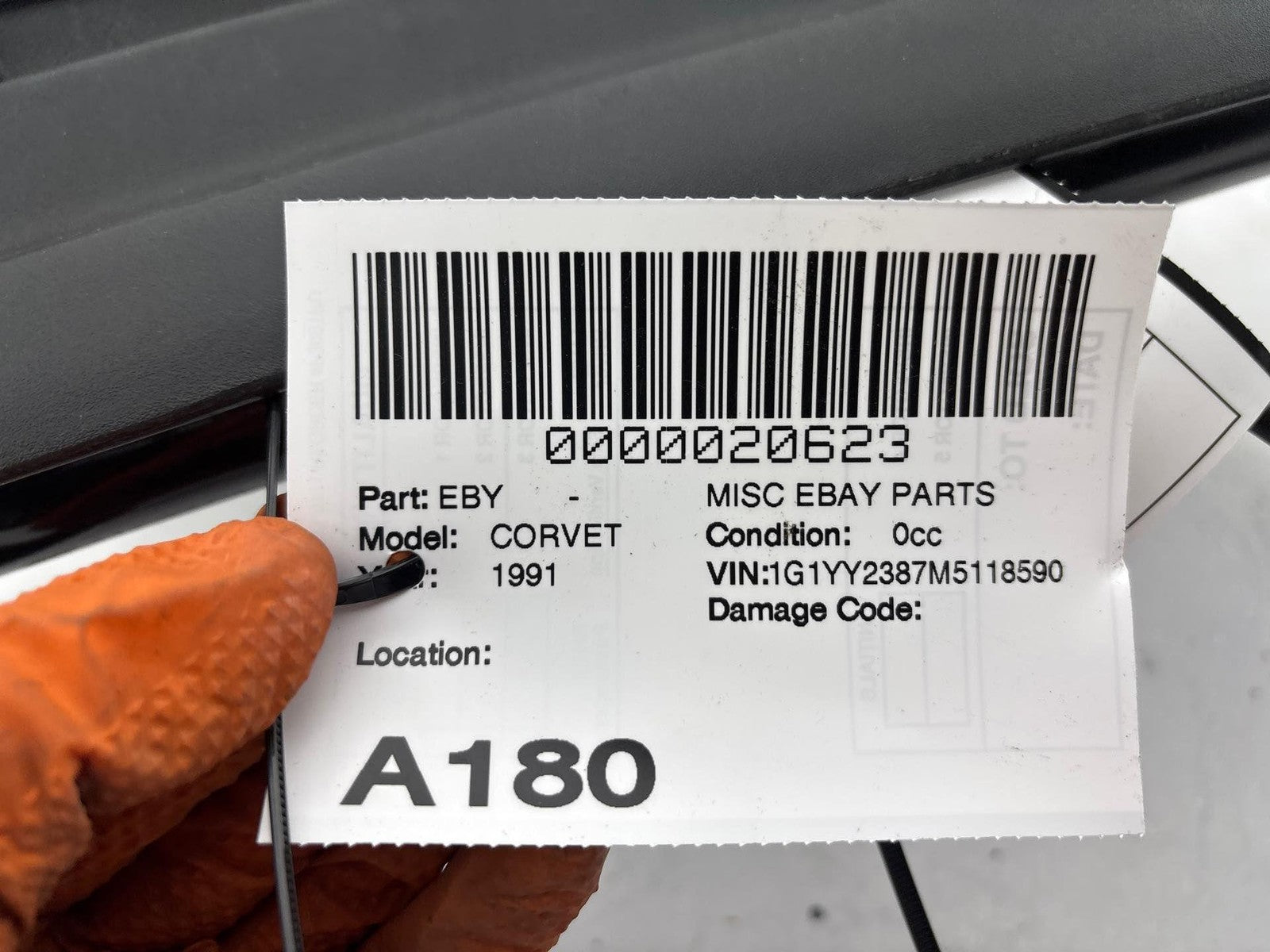 1991 Chevrolet Corvette Front Right Seat Lower Bottom Frame Panel Oem