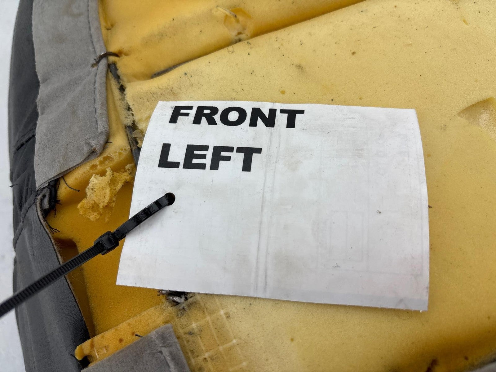 1991 Chevrolet Corvette Front Left Upper Seat Cushion Oem