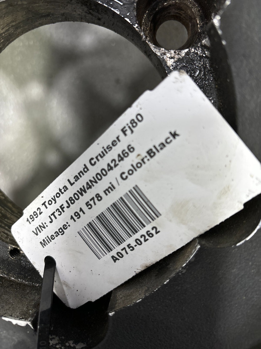 1991 - 1998 Toyota Land Cruiser Fj80 Genuine Alloy Rim Wheel Steel Black Oem