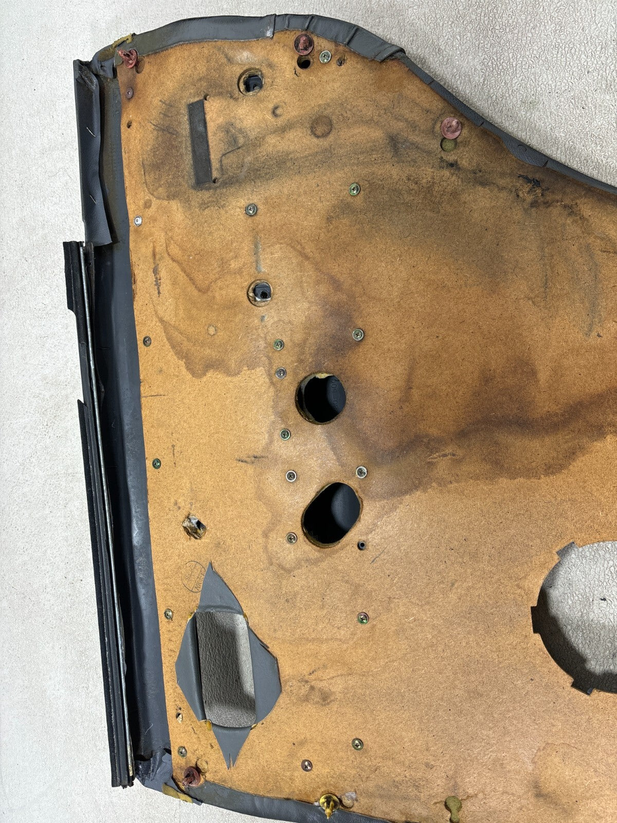 1992 - 1997 Toyota Land Cruiser Fj80 Rear Left Side Interior Door Panel Gray OEM