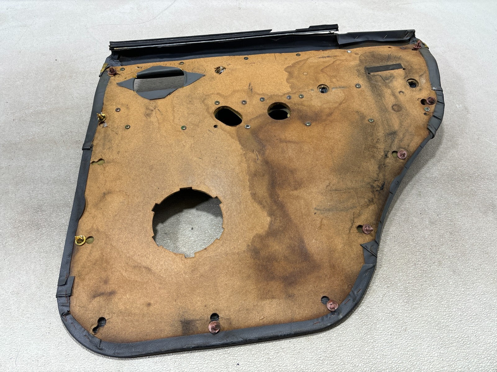 1992 - 1997 Toyota Land Cruiser Fj80 Rear Left Side Interior Door Panel Gray OEM