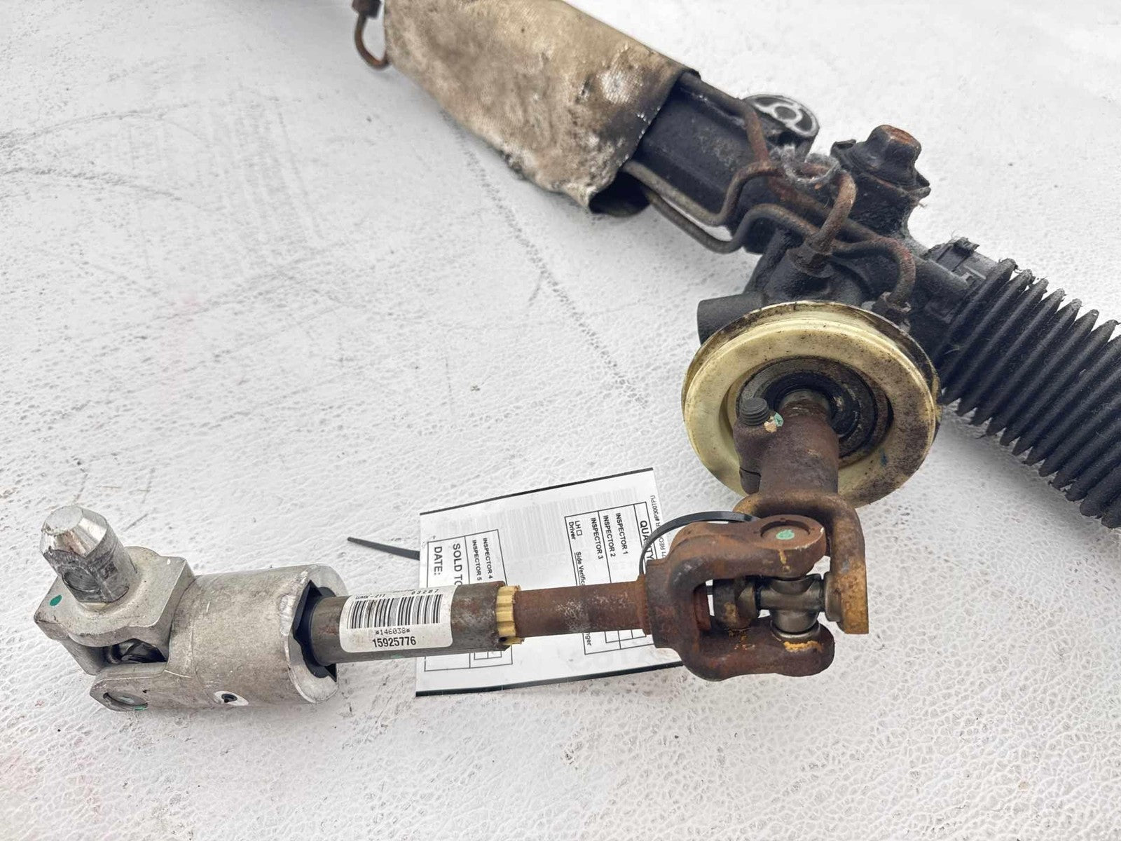 06-11 Chevy Impala Power Steering Gear Rack And Pinion & Intermediate Shaft Oem