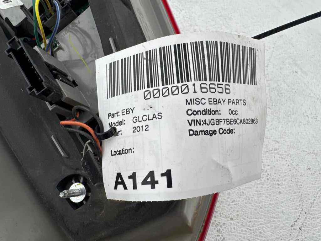 10-12 Mercedes GL450 Rear Left Tail Light Lamp Assembly OEM 1648203564