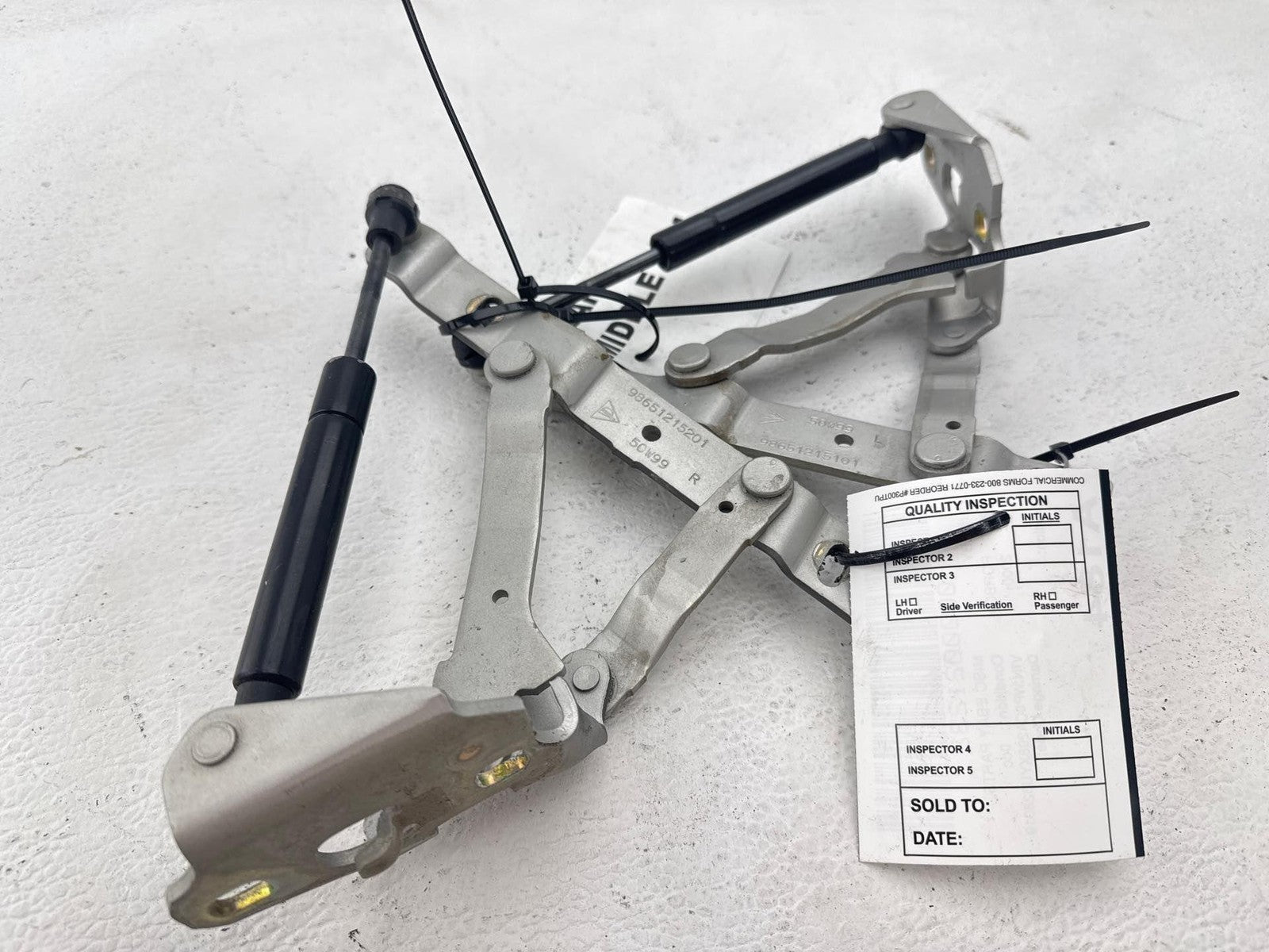 1997 - 2004 Porsche Boxster Rear Side Trunk Hinge Strut Left & Right Set OEM