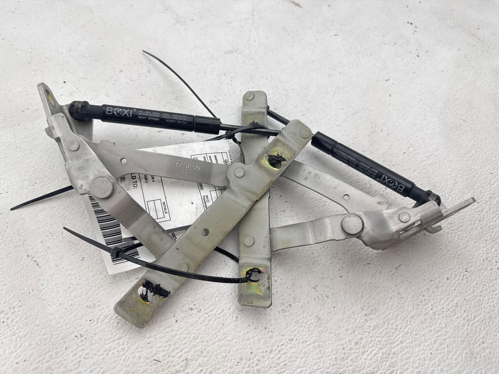 1997 - 2004 Porsche Boxster Rear Side Trunk Hinge Strut Left & Right Set OEM