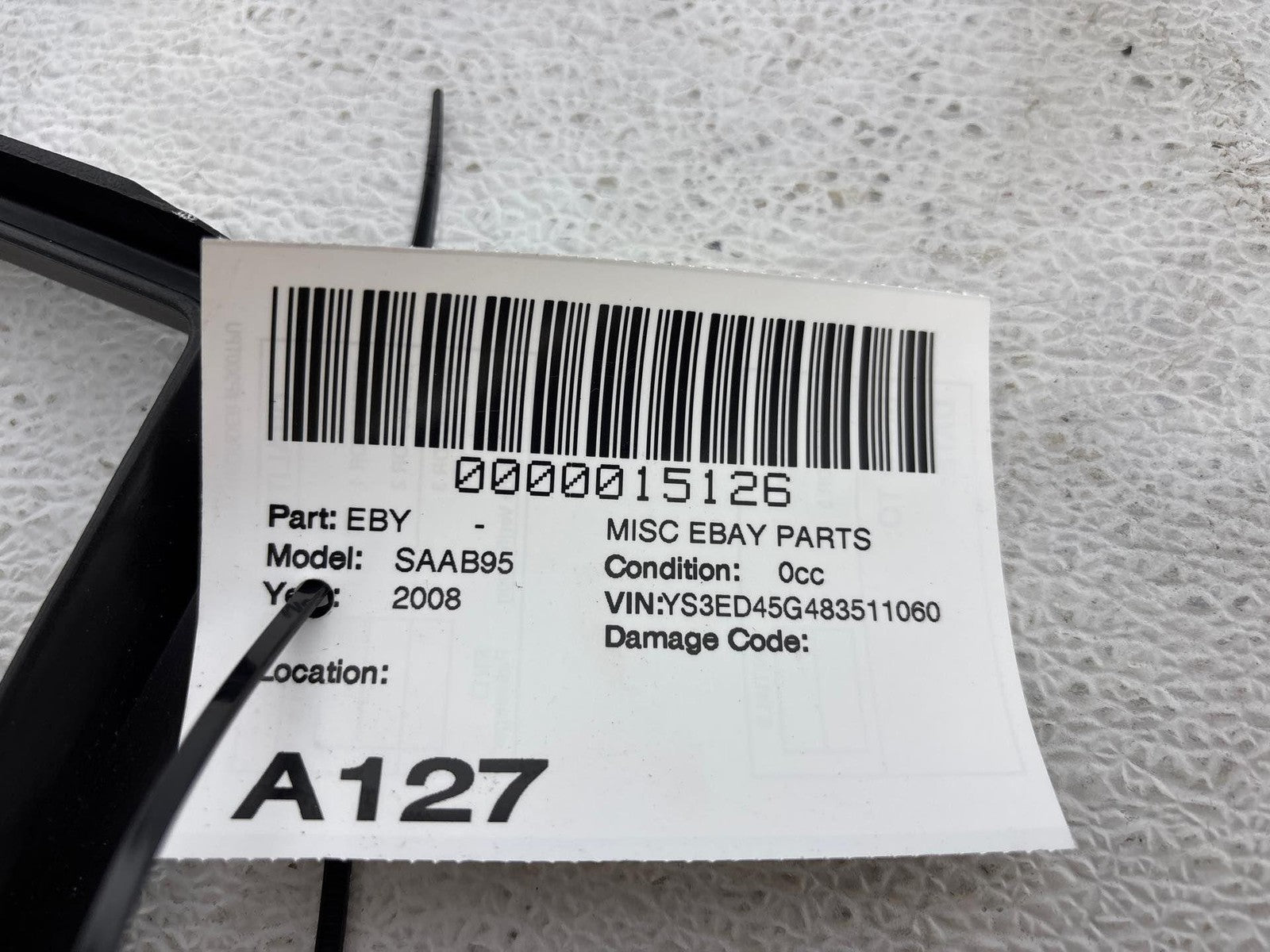 1999-2010 Saab 9-5 Aero Center Console Surround Bezel Trim Black Fits