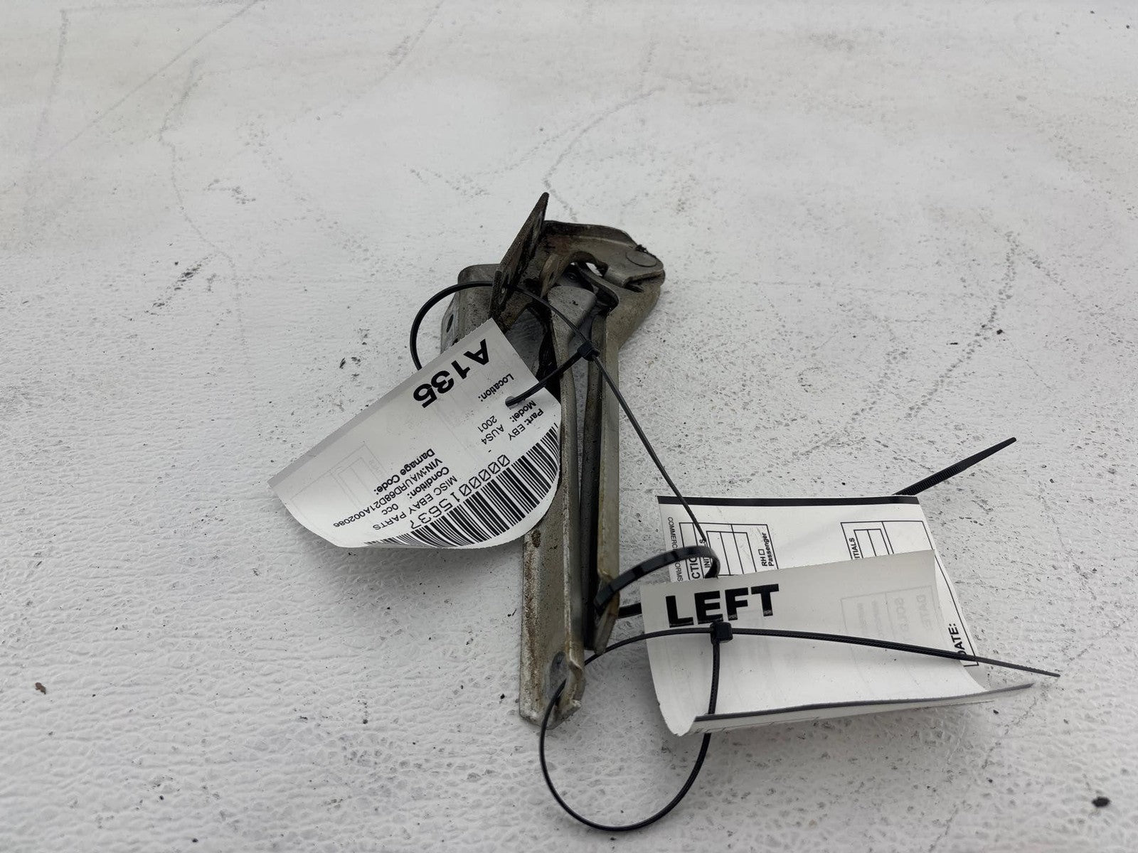 2000-2002 Audi S4/A4 Hood Hinges Driver & Passenger Side Set Oem