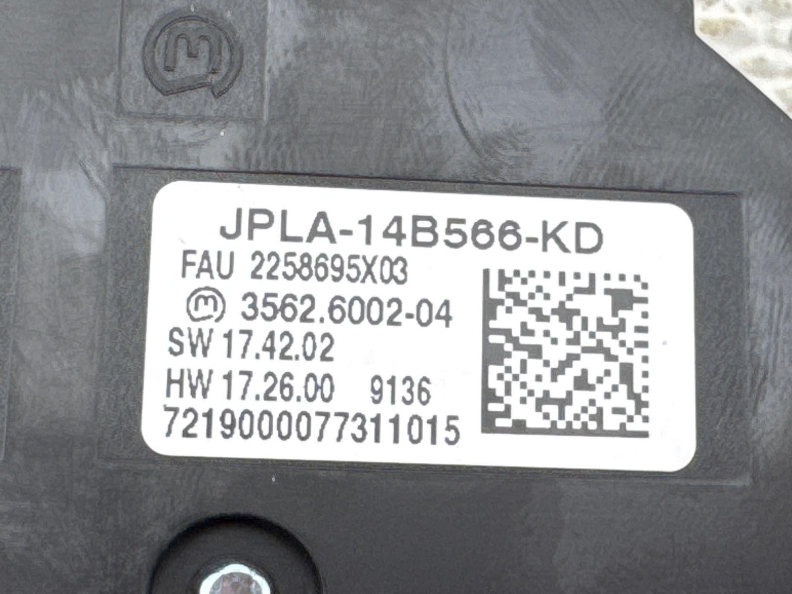 18-20 Land Range Rover Hse Rear Right Seat Adjustment Switch Jpla-14B566-Kd