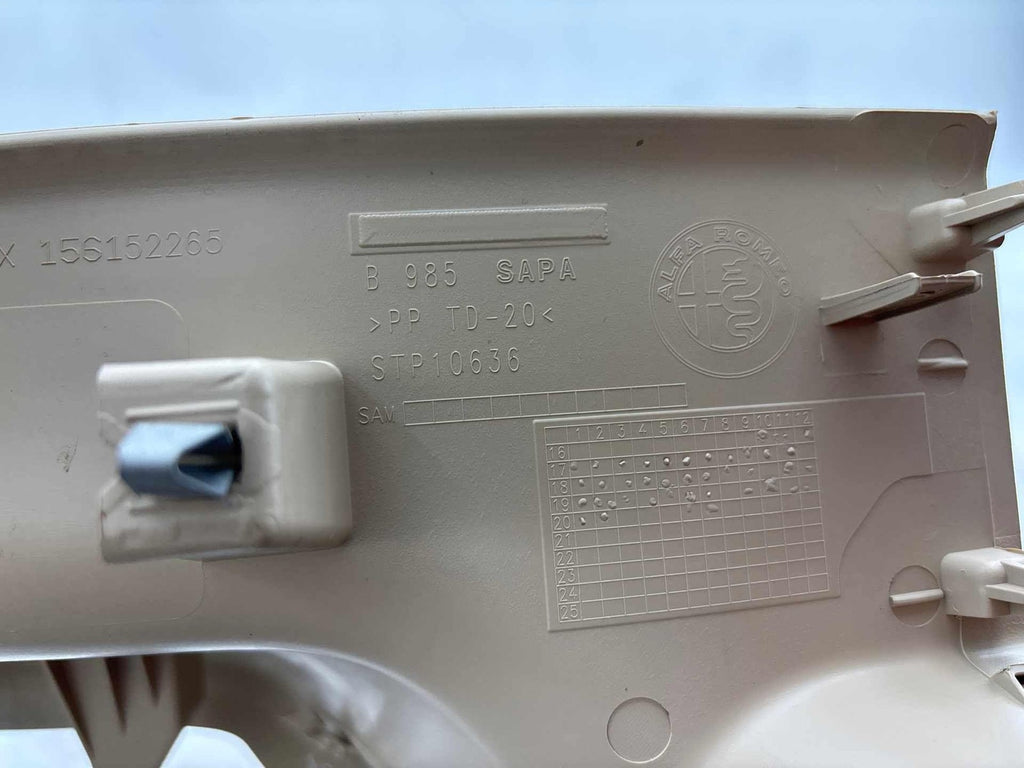 18-24 Alfa Romeo Stelvio Rear Passenger Seat Lower Fold Handle Trim Right OEM