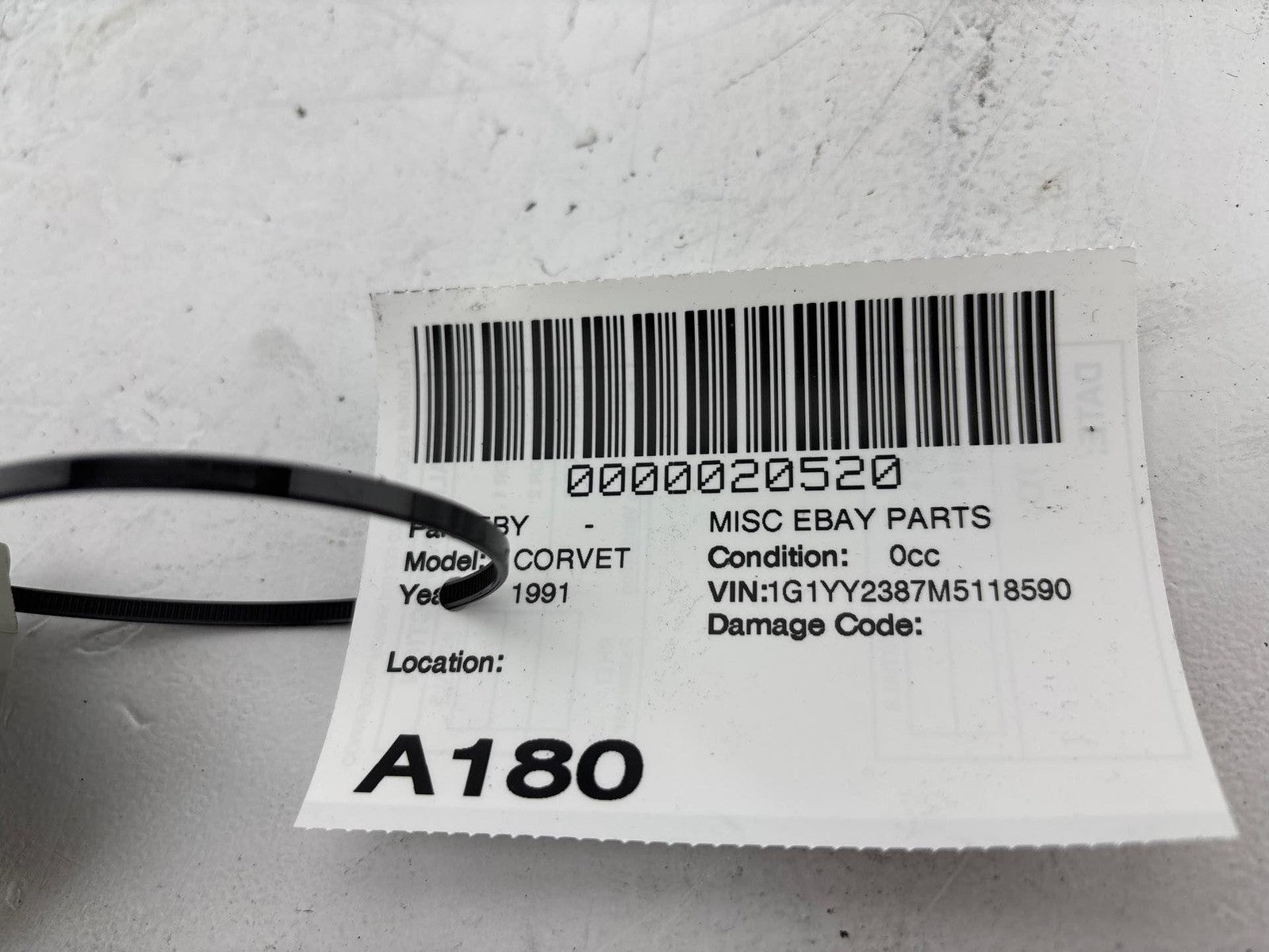 1990-1993 Chevrolet Corvette Lateral Accelerator Sensor Oem 0265005101