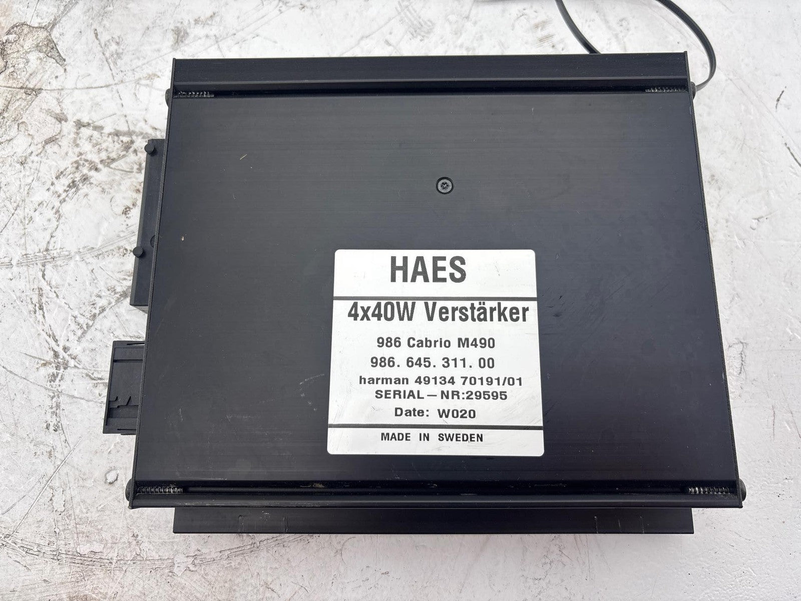 1997-2000 Porsche Boxster HAES Radio Stereo Audio Amplifier Amp OEM 98664531100
