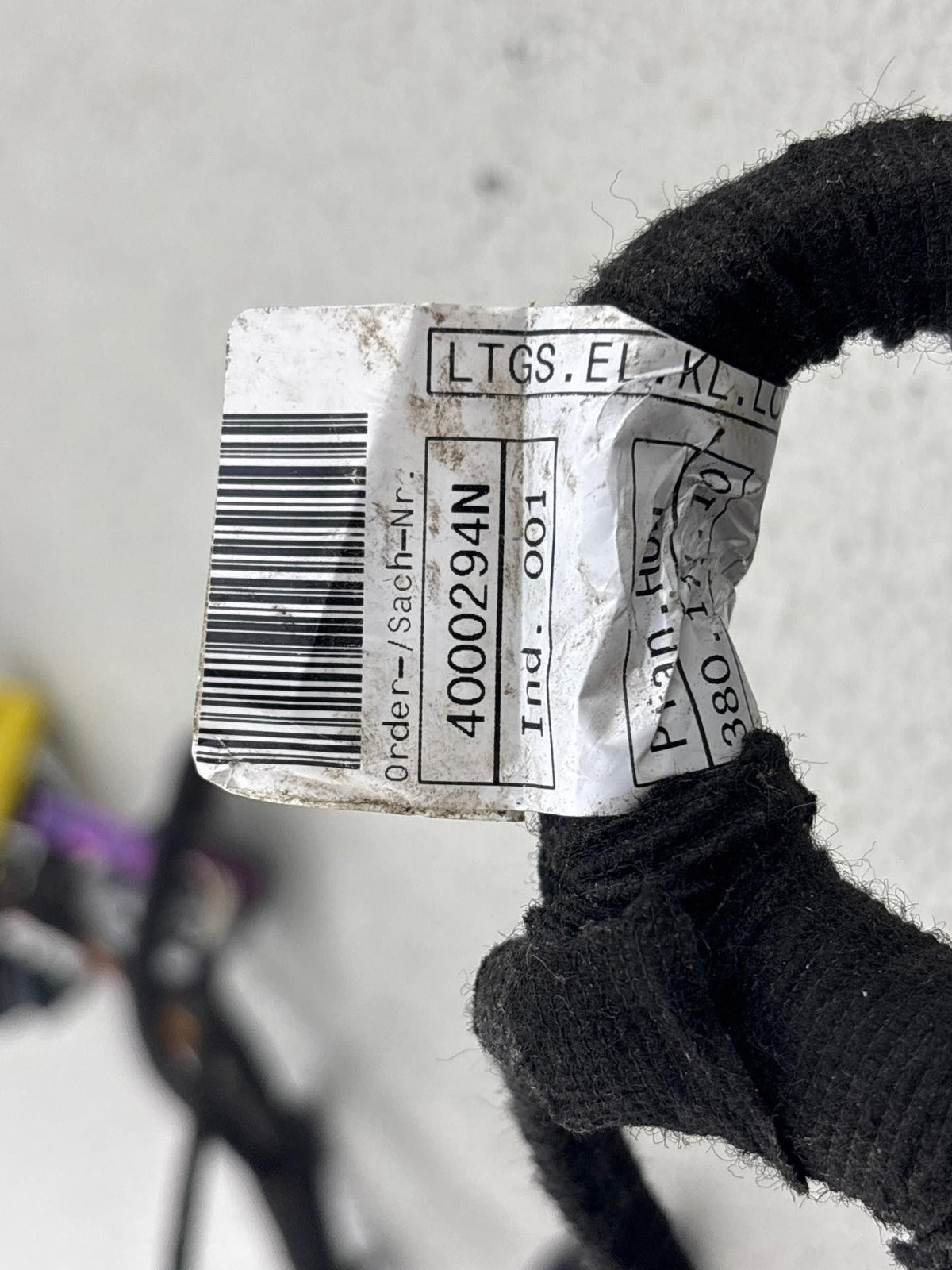 09 Audi R8 Front Right Seat Frame Wiring Harness Oem