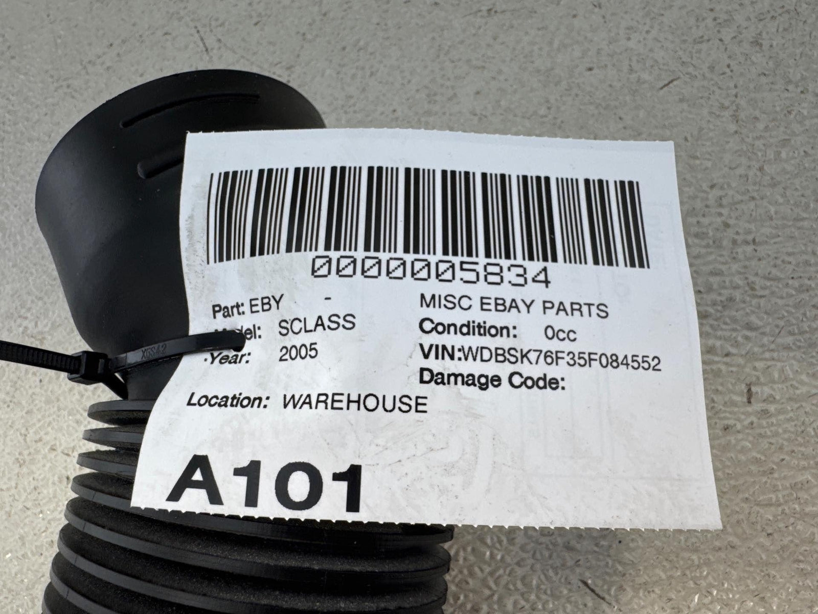 03-12 Mercedes R230 Sl600 Sl65 Right Air Intake Duct Pipe Hose Oem