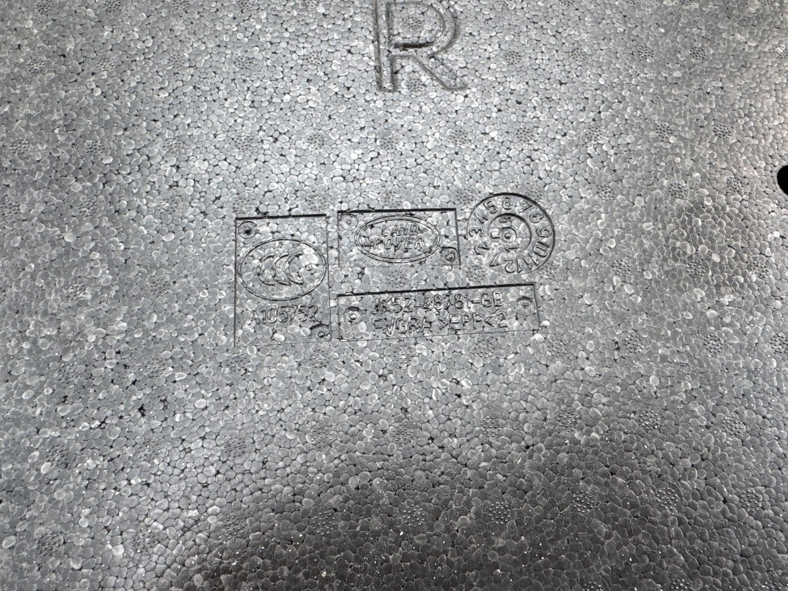 13-22 Land Range Rover Rear Right Side Lower Trunk Floor Foam Pad Insulator