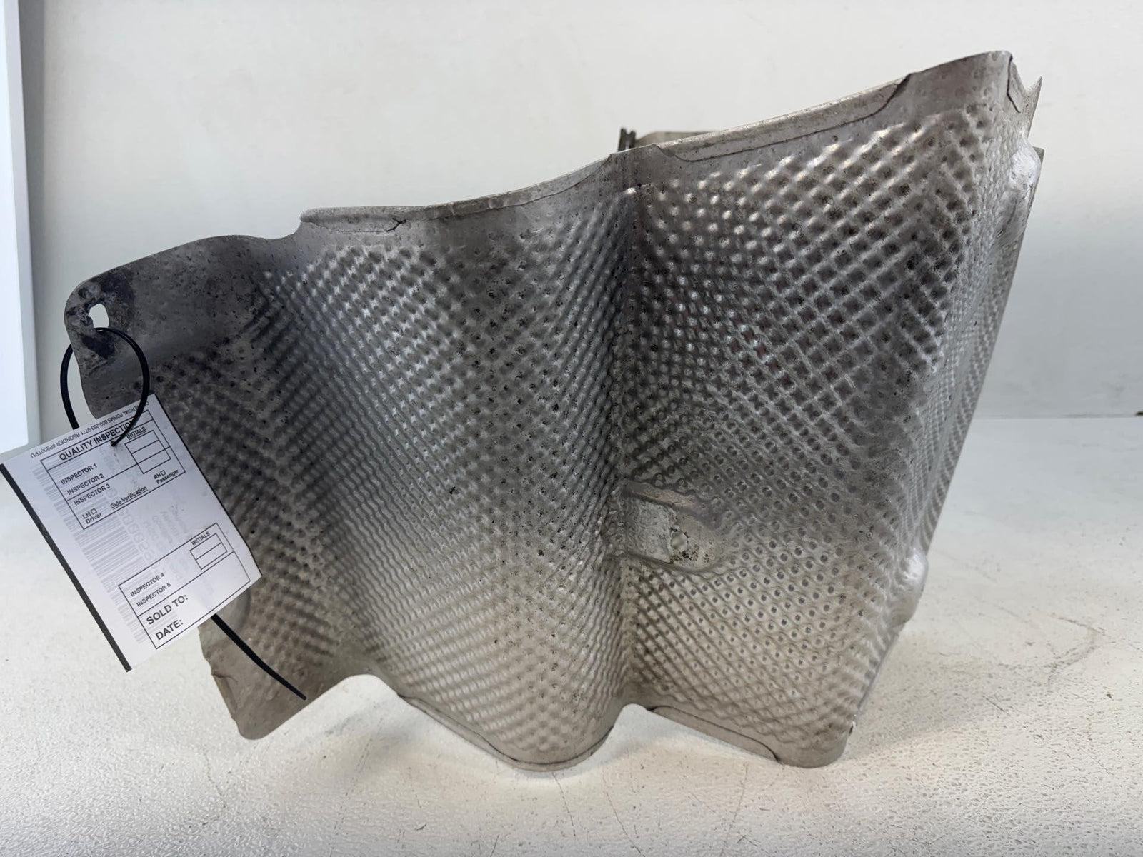 03-06 Mercedes Sl600 Rear Right Pass Exhaust Heat Shield Plate 2306820871