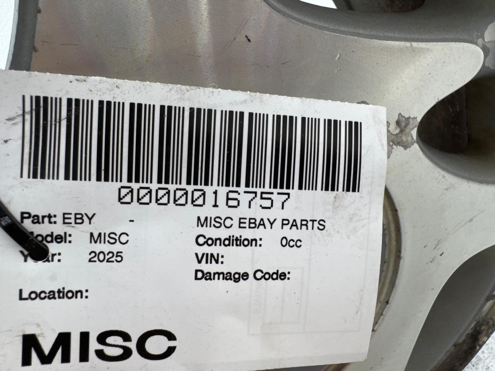 2000-2002 Saturn S Series Wheel Rim 15X6 Aluminum 8 Slot Oem