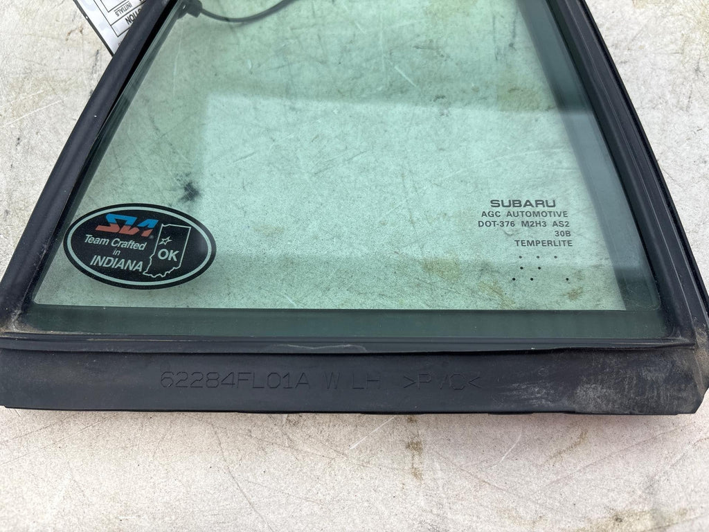 17-23 Subaru Impreza Rear Left Side Door Fixed Vent Window Glass Oem