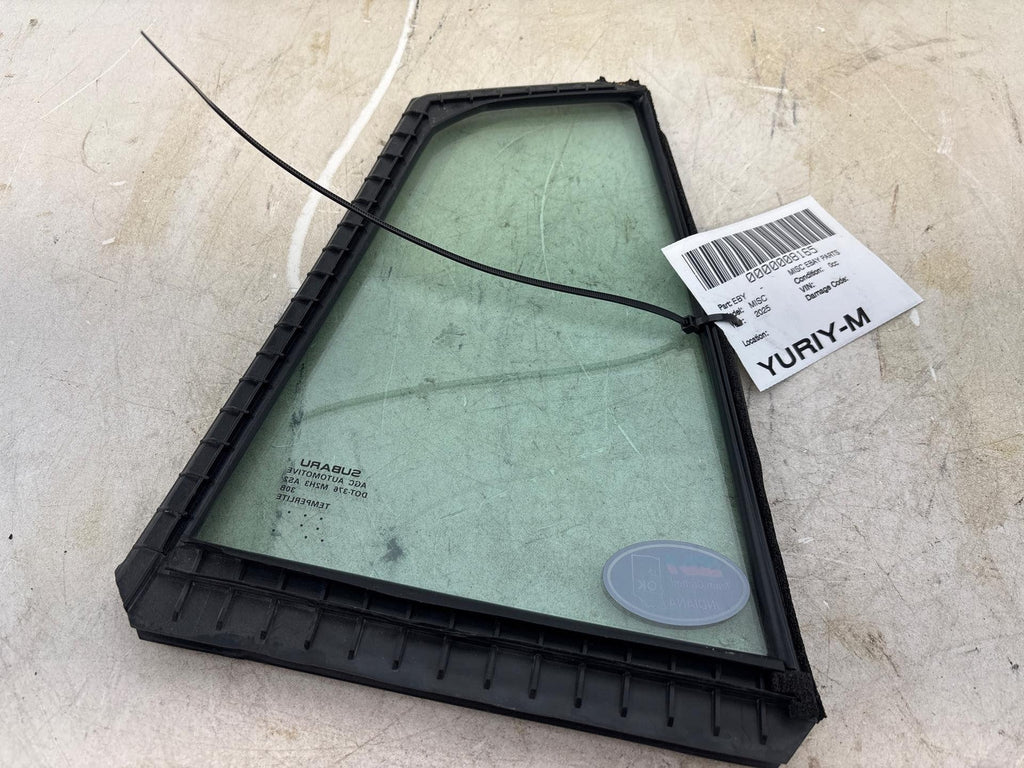 17-23 Subaru Impreza Rear Left Side Door Fixed Vent Window Glass Oem