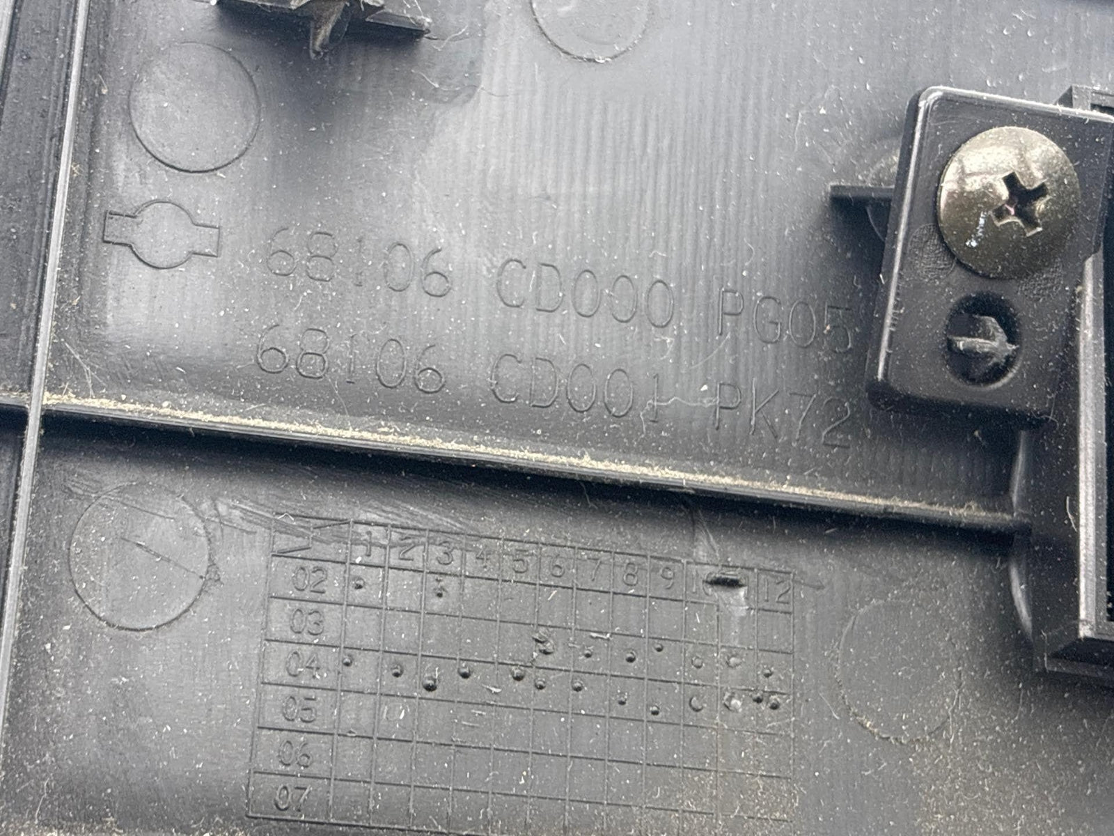 03-04 Nissan 350Z Oem Left Driver Dash Trim Under Steering Column Kick Panel