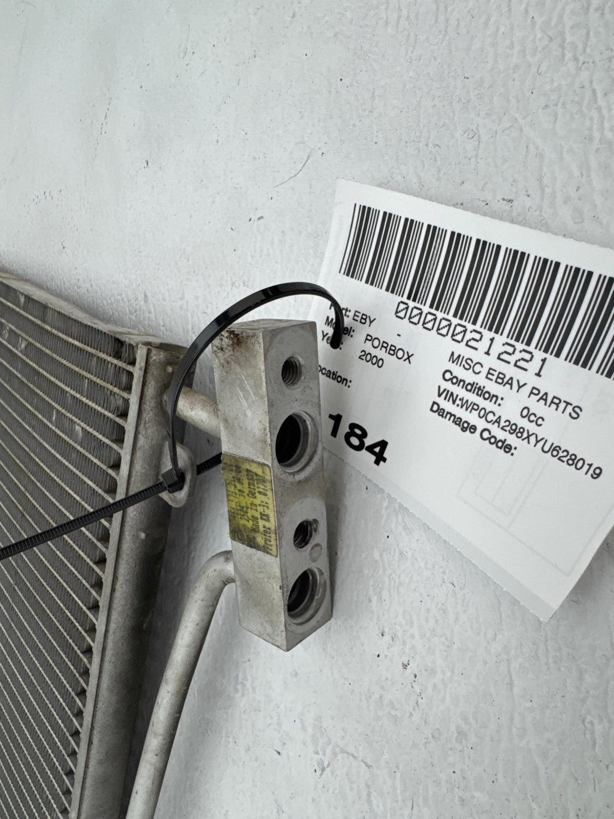 1997 - 2004 Porsche Boxster Right Side Ac Air Conditioning Condenser OEM