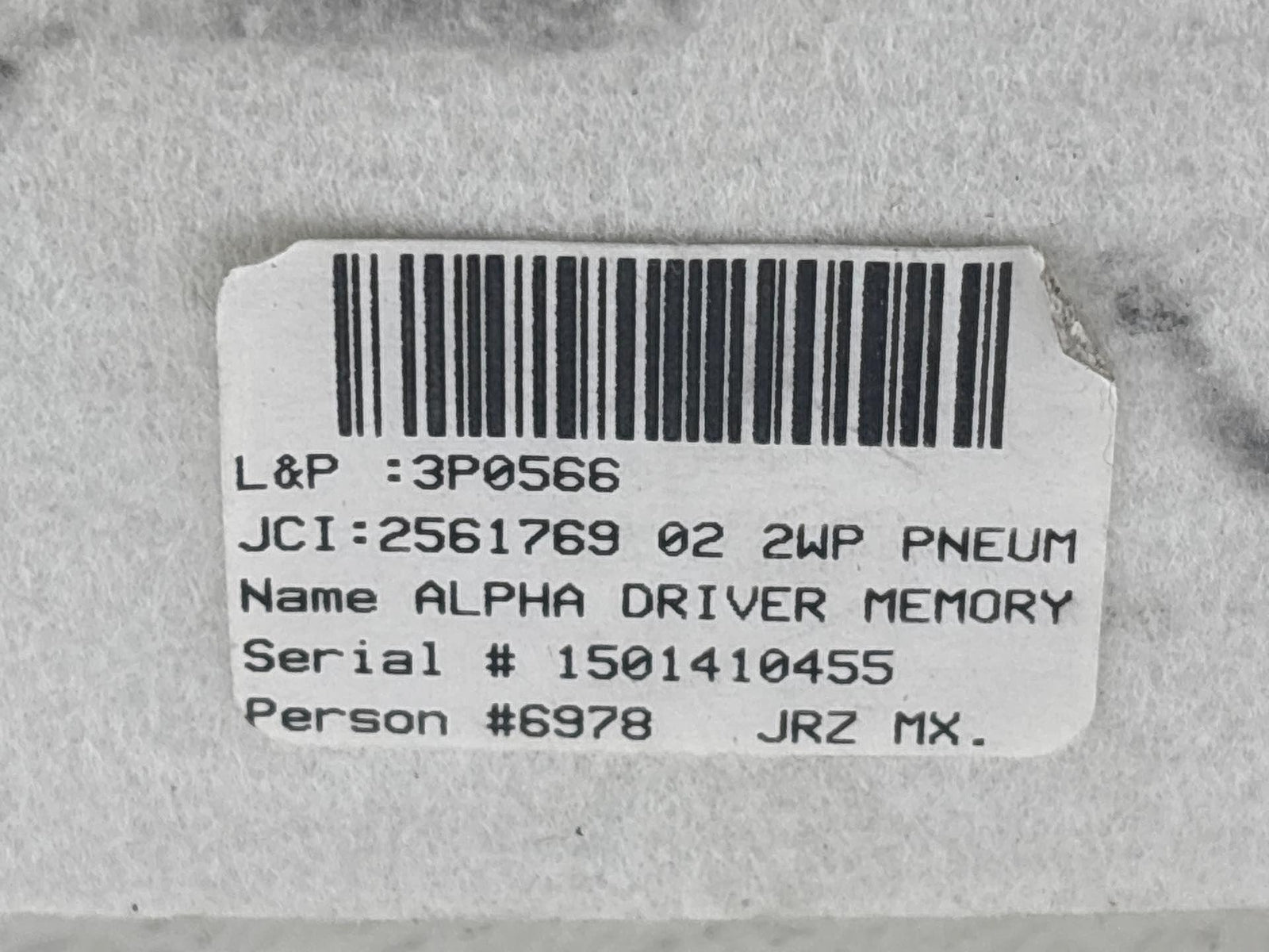 13-19 Cadillac Ats Sedan Awd Front Left Driver Side Seat Lumbar Support Pad Oem