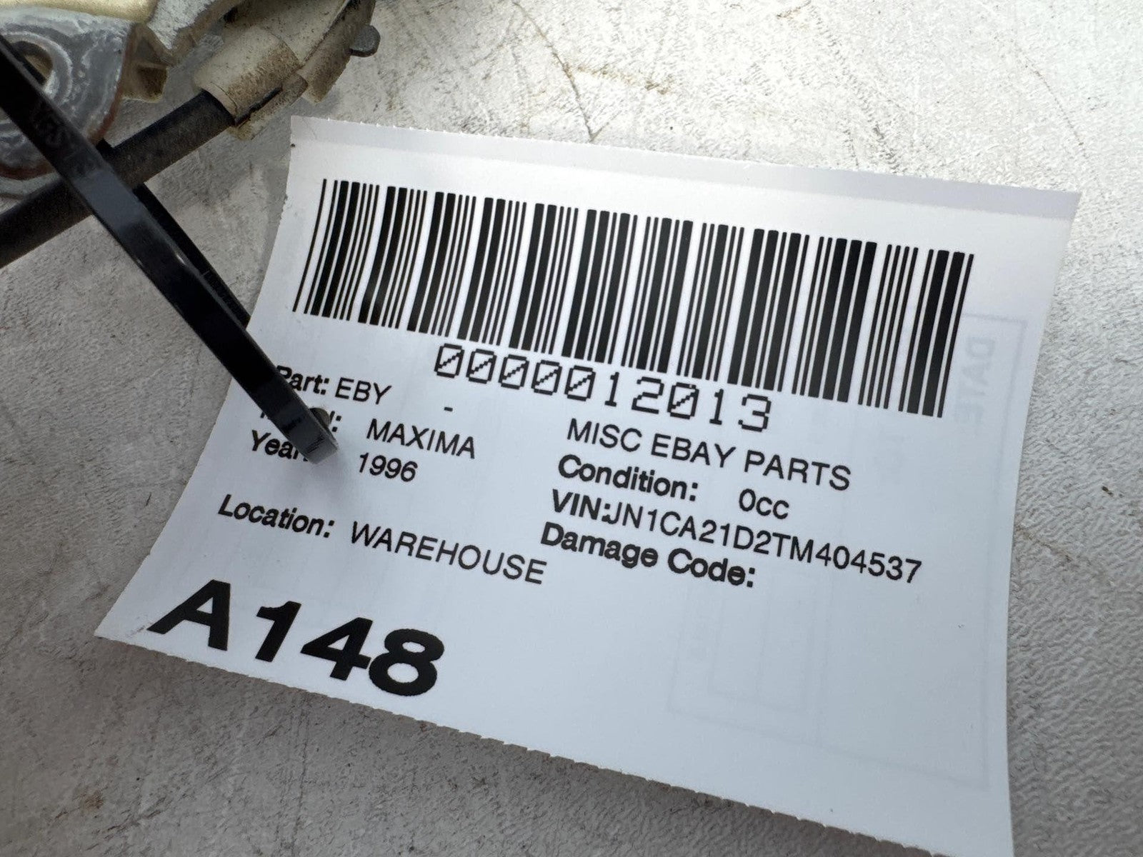 1995 - 1999 Nissan Maxima Front Passenger Side Window Regulator W/ Motor OEM