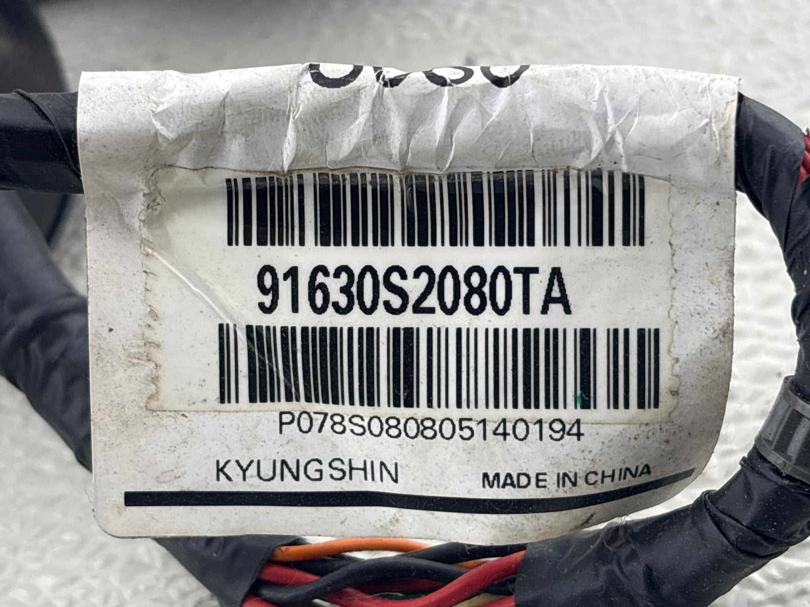 19-20 Hyundai Santa Fe Rear Right Door Wire Wiring Harness Oem 91630S2080Ta