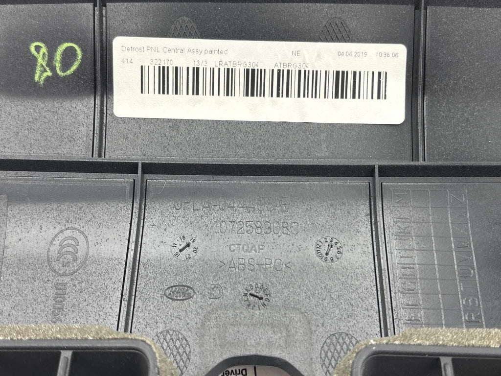 18-23 Range Rover L405 Dash Upper Defroster Cover Bezel Panel Jpla 044A98 E