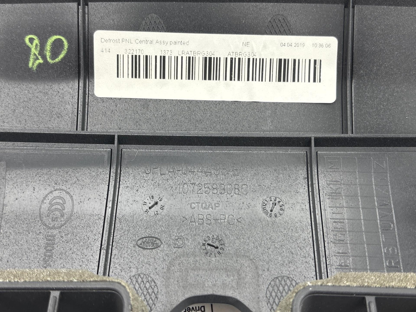 18-23 Range Rover L405 Dash Upper Defroster Cover Bezel Panel Jpla 044A98 E