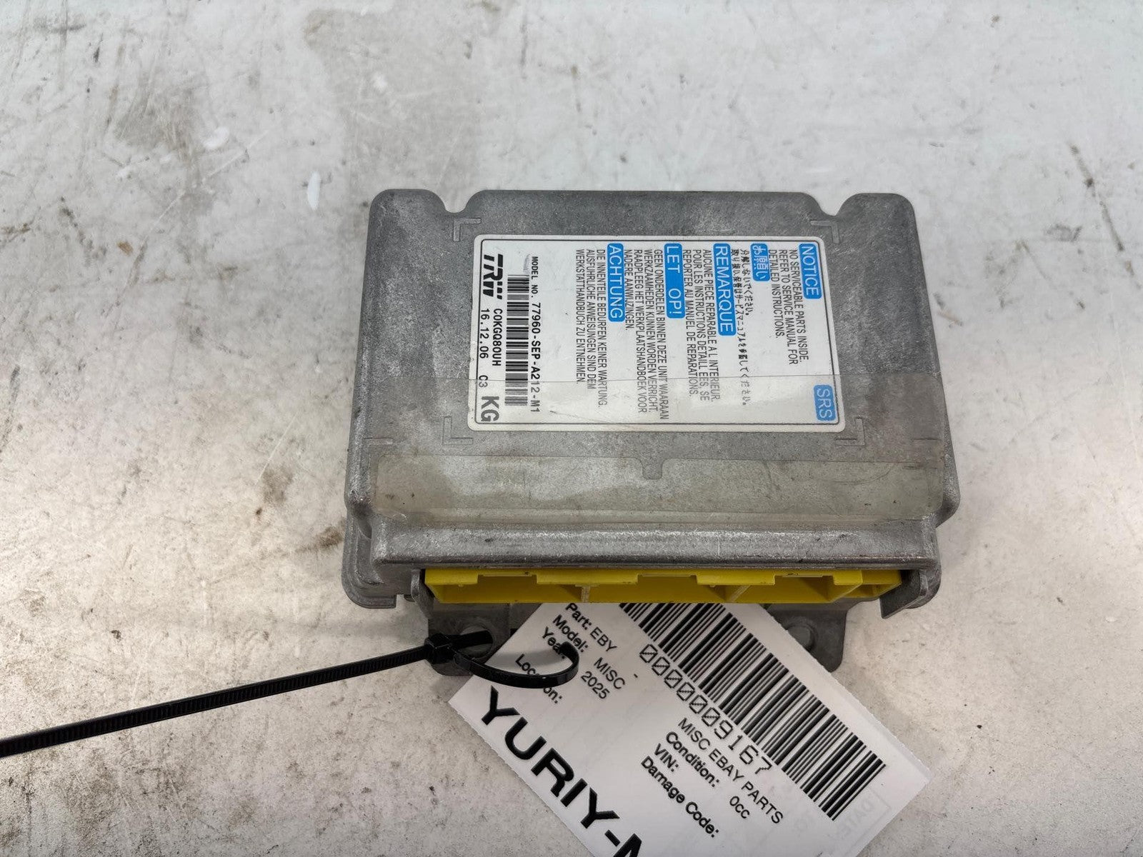 07 08 Acura Tl Oem Module For Center Console 77960-Sep-A212-M1