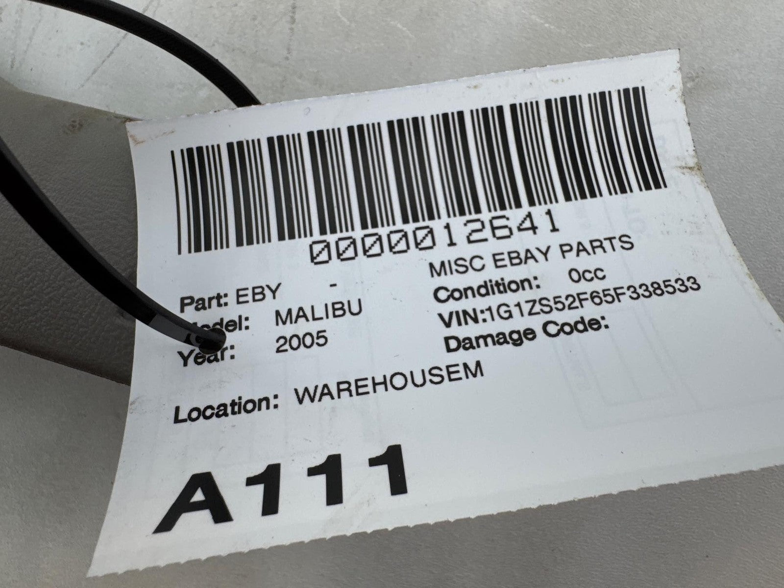 04-07 Chevrolet Malibu Left Driver Side B Pillar Lower Cover Trim Panel Oem