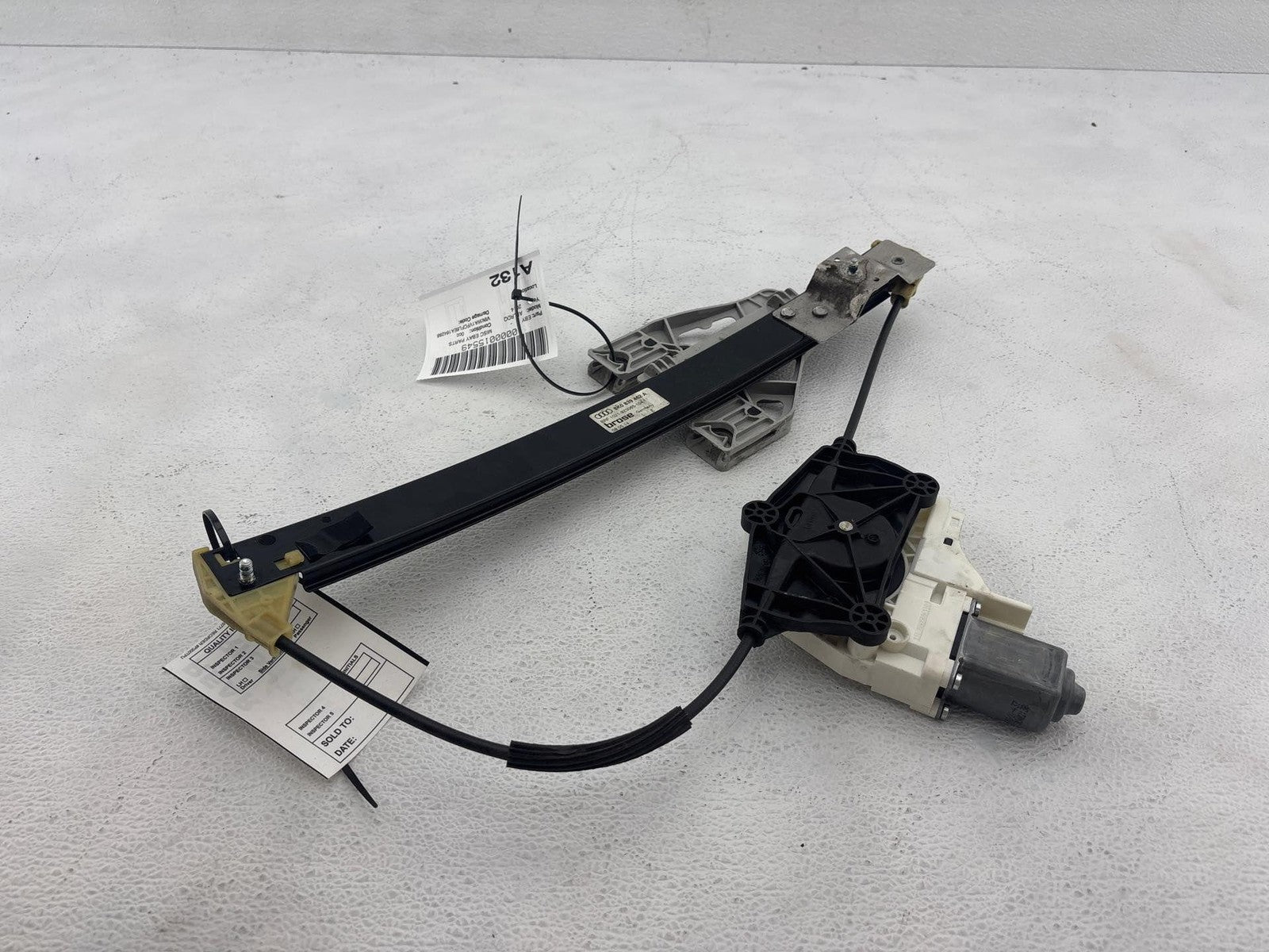 13-16 Audi A4 Allroad Quattro Rear Right Side Door Window Regulator W/ Motor Oem