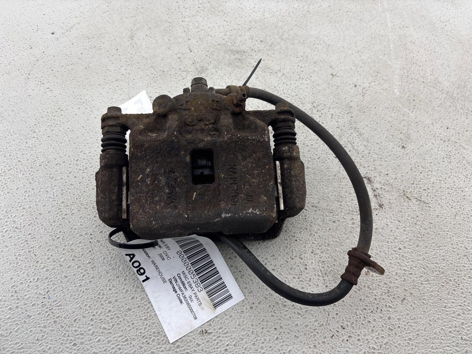 06-11 Honda Civic 1.3L Hybrid Front Brake Caliper Assembly Left Driver Side Oem