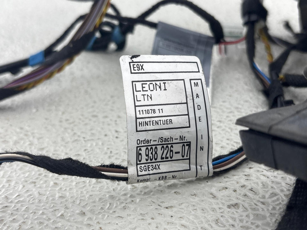 09-11 Bmw E90 335D Rear Left Driver Side Door Wire Wiring Harness Oem