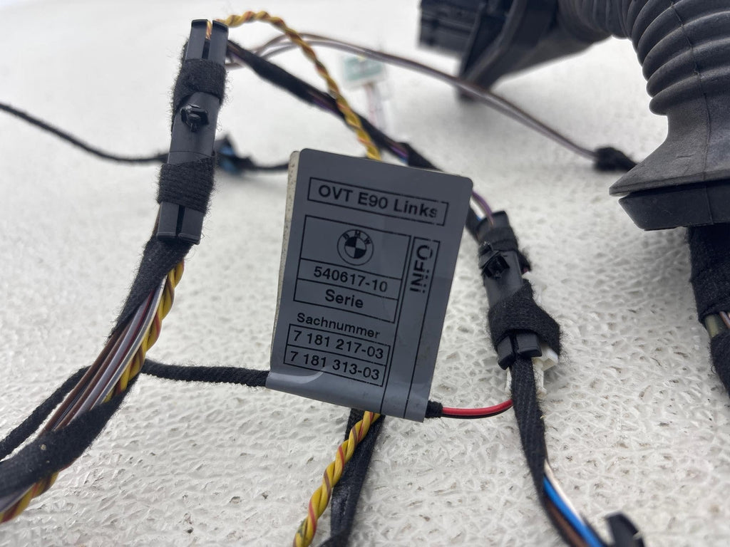 09-11 Bmw E90 335D Rear Left Driver Side Door Wire Wiring Harness Oem