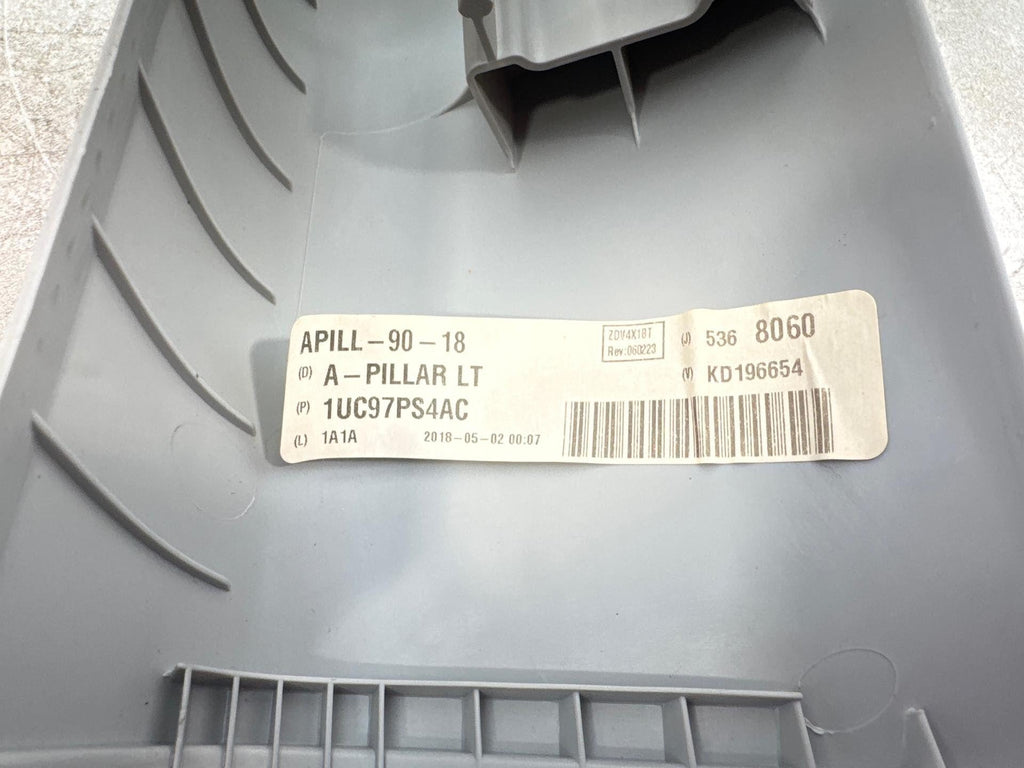 19-23 Jeep Cherokee Left Driver Side Upper A Pillar Trim Cover Panel 1Uc97Ps4Ac