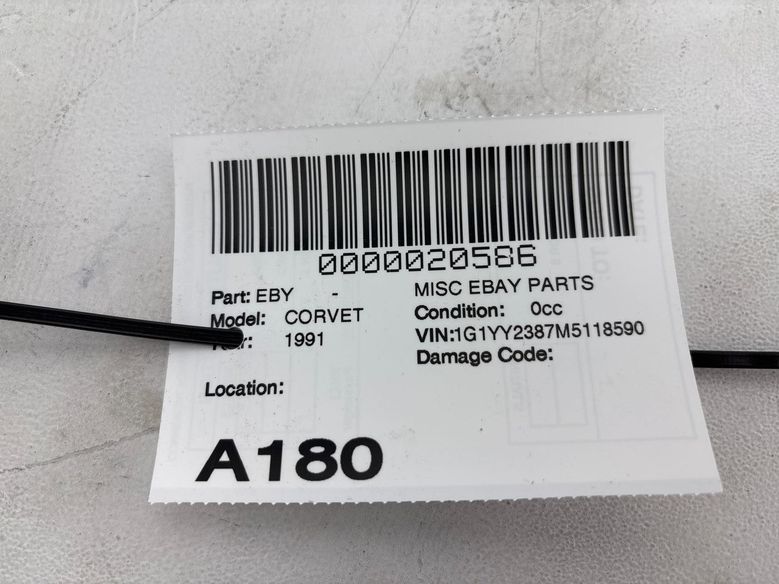 1990-1996 Chevrolet Corvette Rear Tail Light Lamp Lens and Housing Set OEM