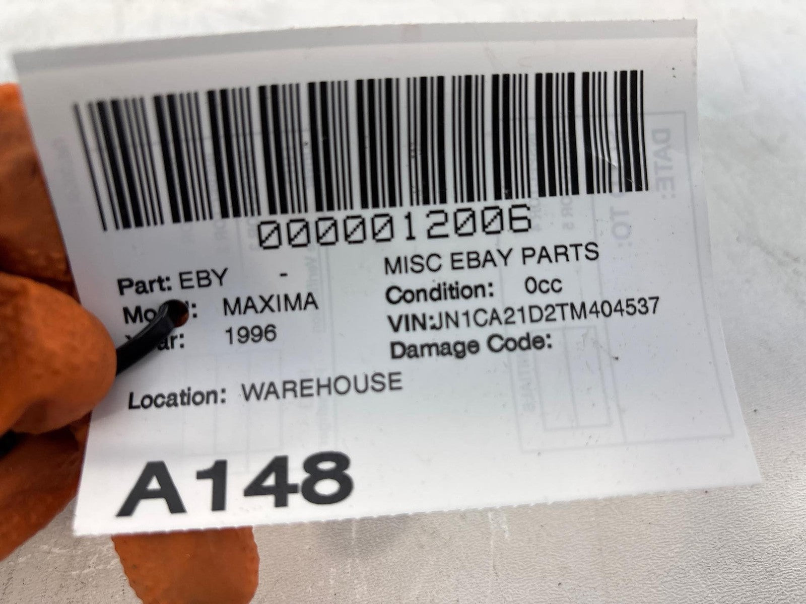 1995 - 1996 Nissan Maxima 3.0L Air Cleaner Filter Upper Housing Box Oem