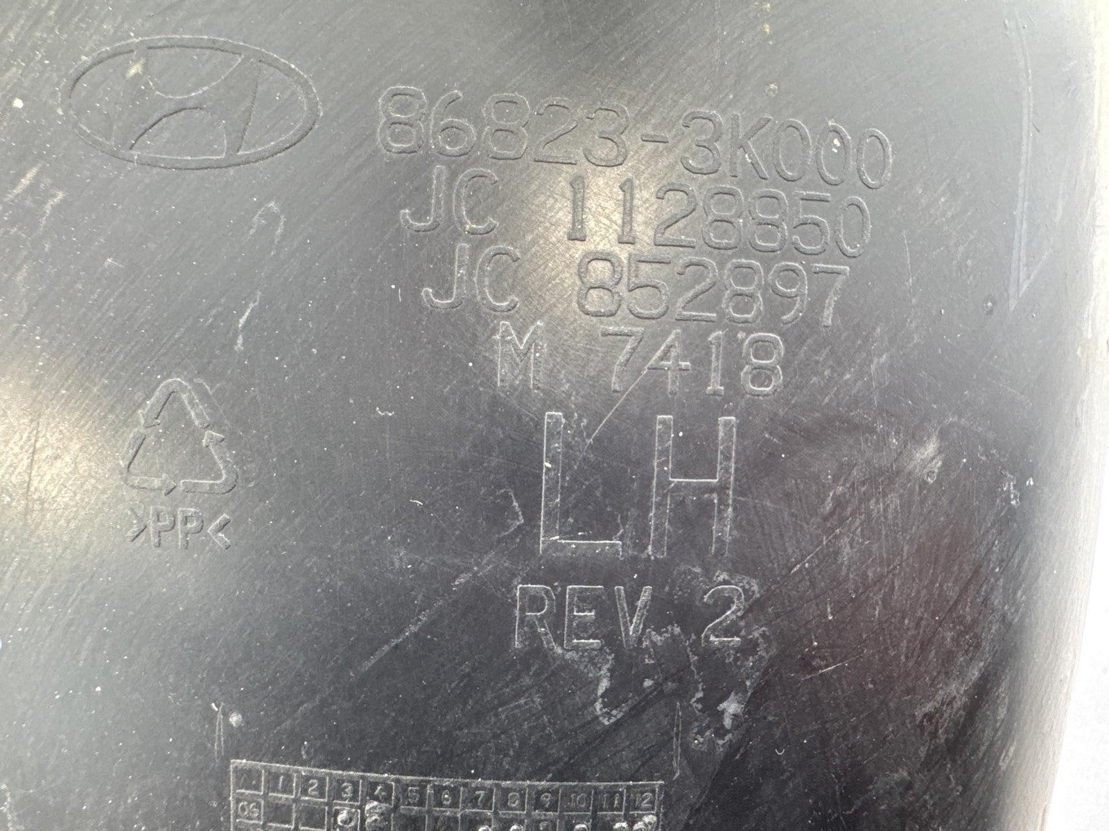 06- 08 Hyundai Sonata Rear Left Side Quarter Wheelhouse Liner Splash Shield Oem