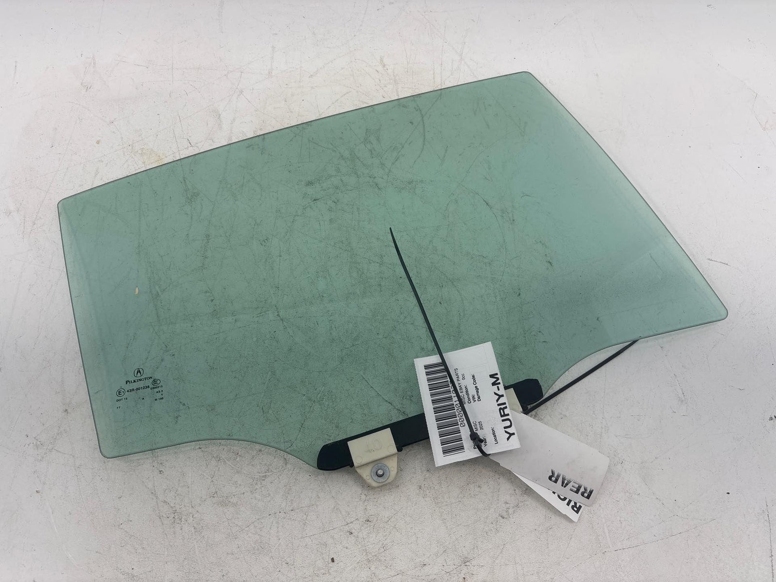 15-20 Acura Tlx Rear Right Passenger Side Door Window Glass Oem