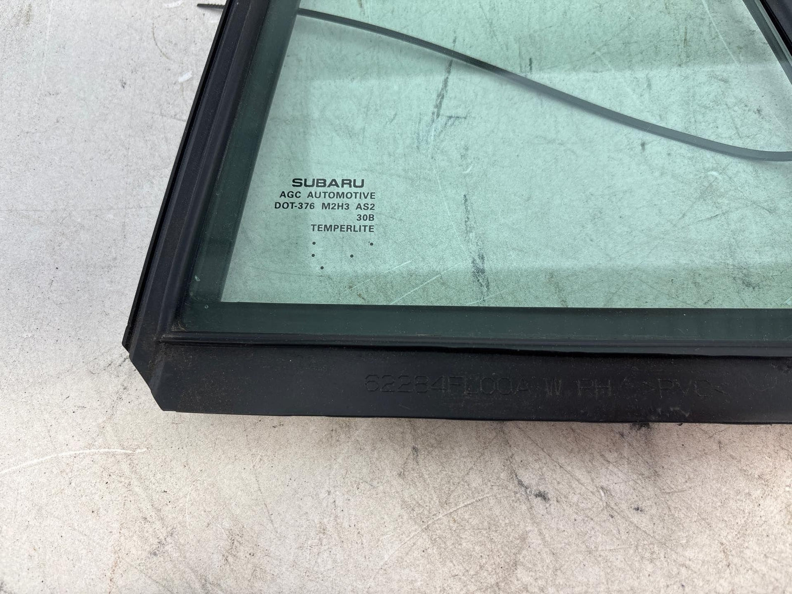 17-21 Subaru Impreza Rear Right Passenger Side Door Fixed Window Glass Oem