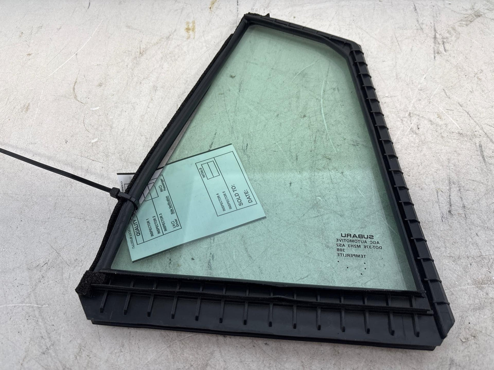 17-21 Subaru Impreza Rear Right Passenger Side Door Fixed Window Glass Oem