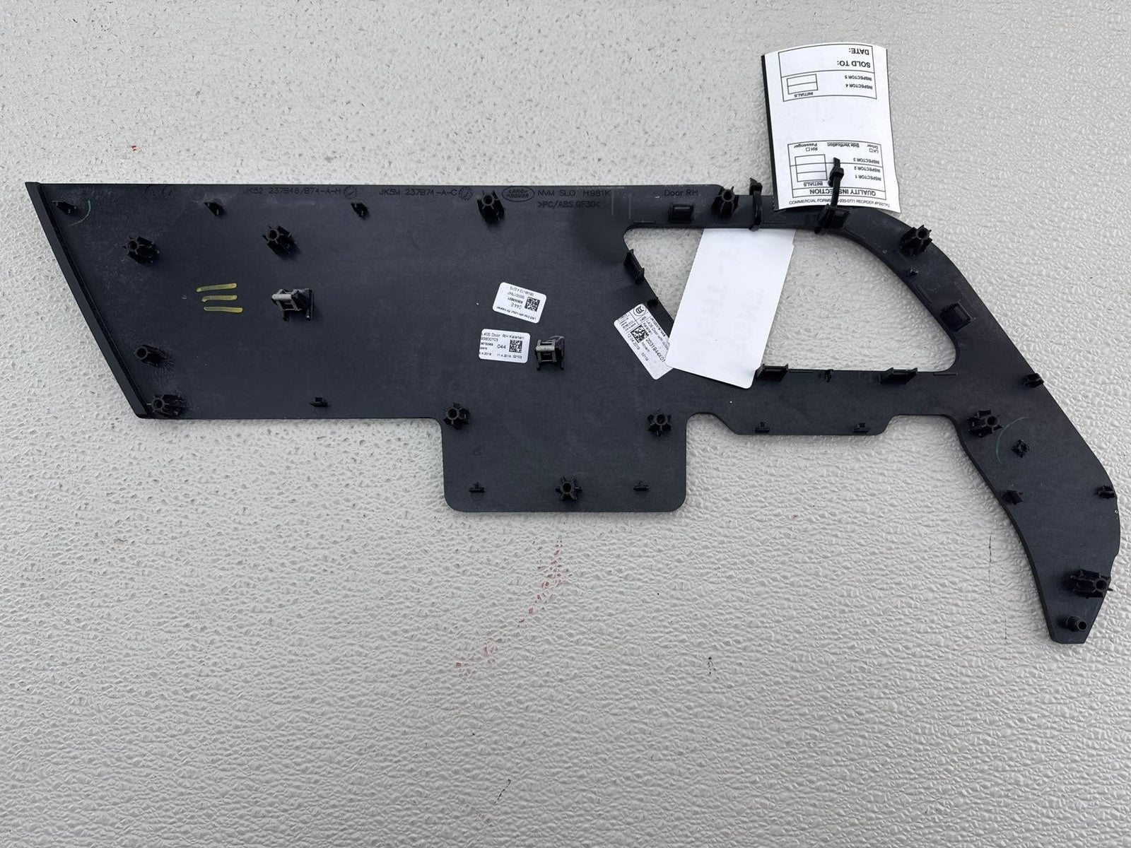18-22 Land Range Rover Front Right Door Panel Bezel Trim Cover Jk52-237B74-A