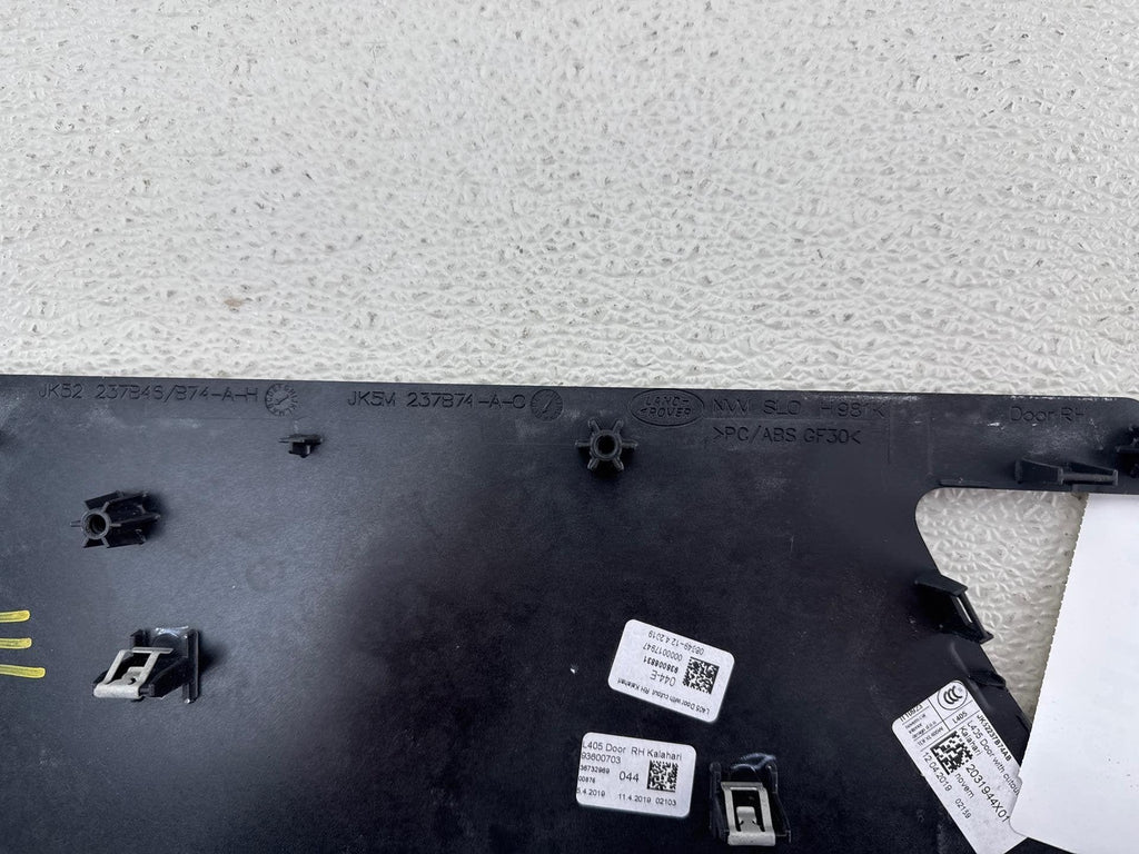 18-22 Land Range Rover Front Right Door Panel Bezel Trim Cover Jk52-237B74-A